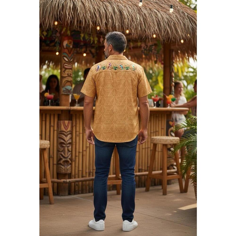 Disney Parks Enchanted Tiki Room Camp Shirt Adult Small NEW WITH TAGS - Picture 3 of 9